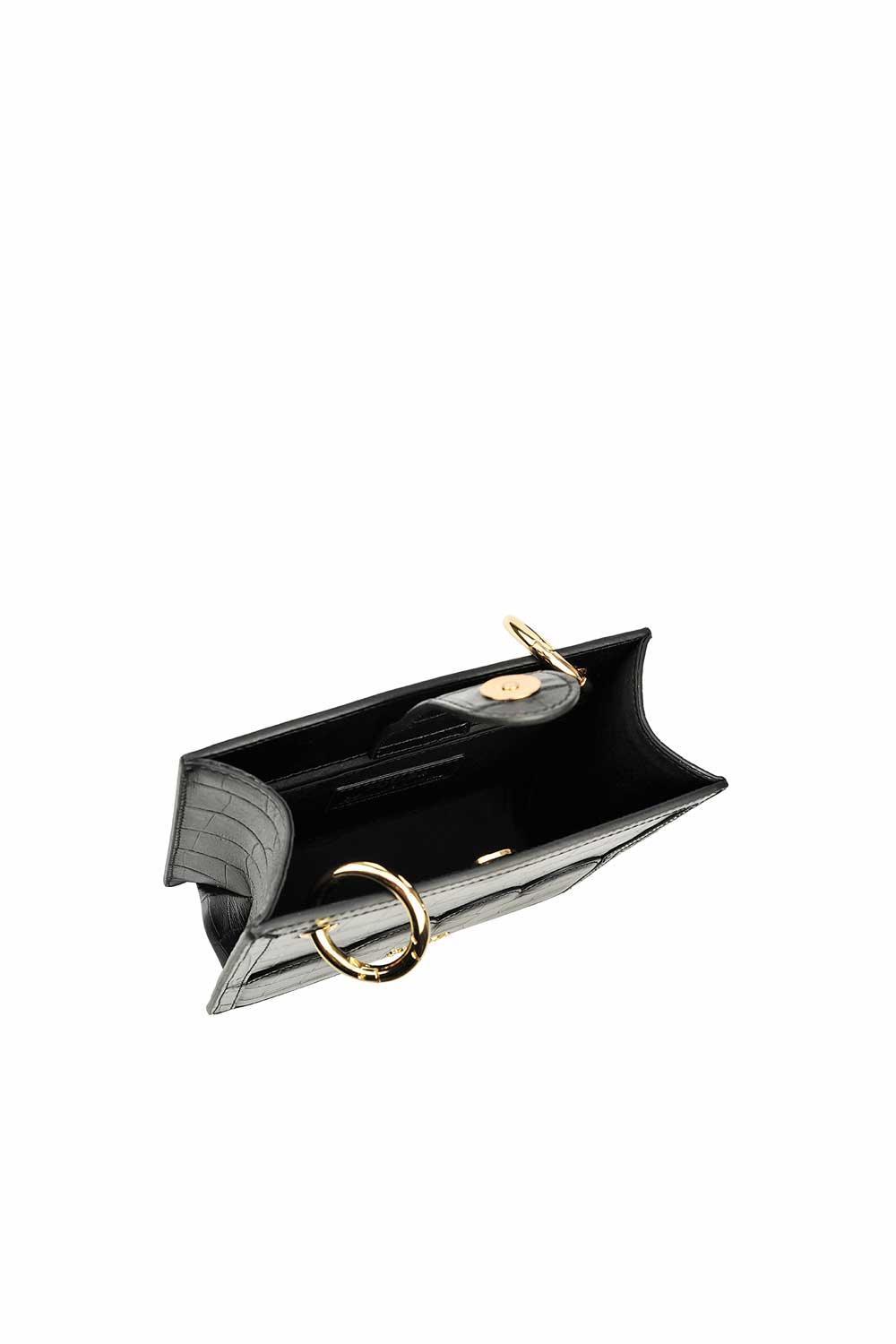 Sou-Ba-Mini Boxy Siyah-Omuz Çantası-3-Milagron.com