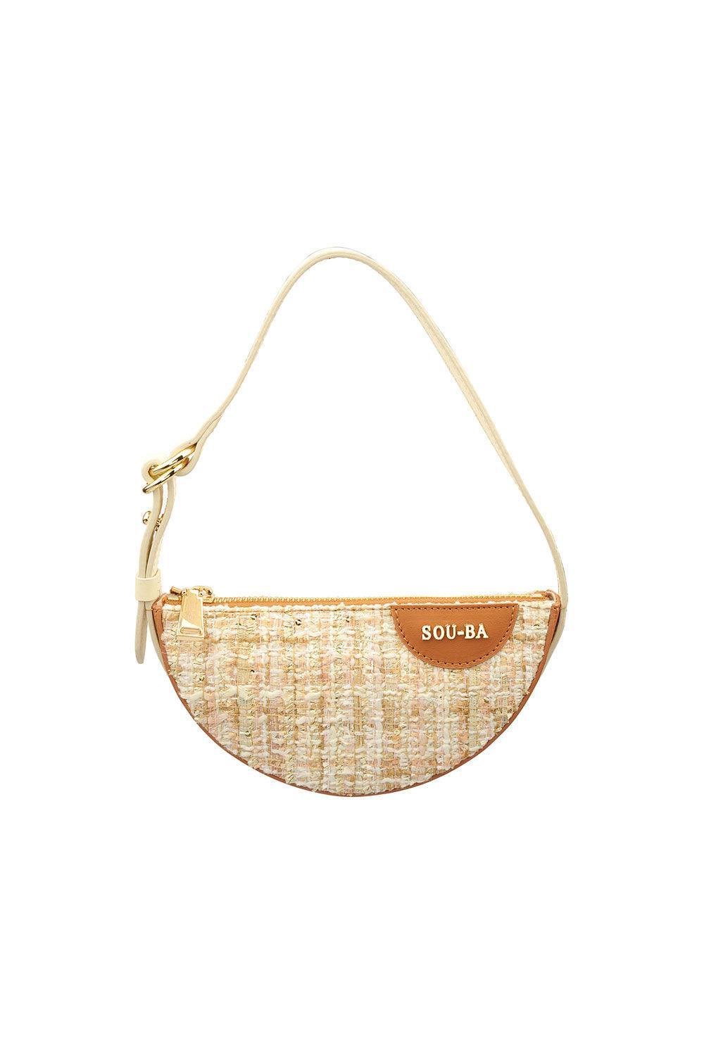 Sou-Ba-Mini Eva - Cream-Omuz Çantası-1-Milagron.com