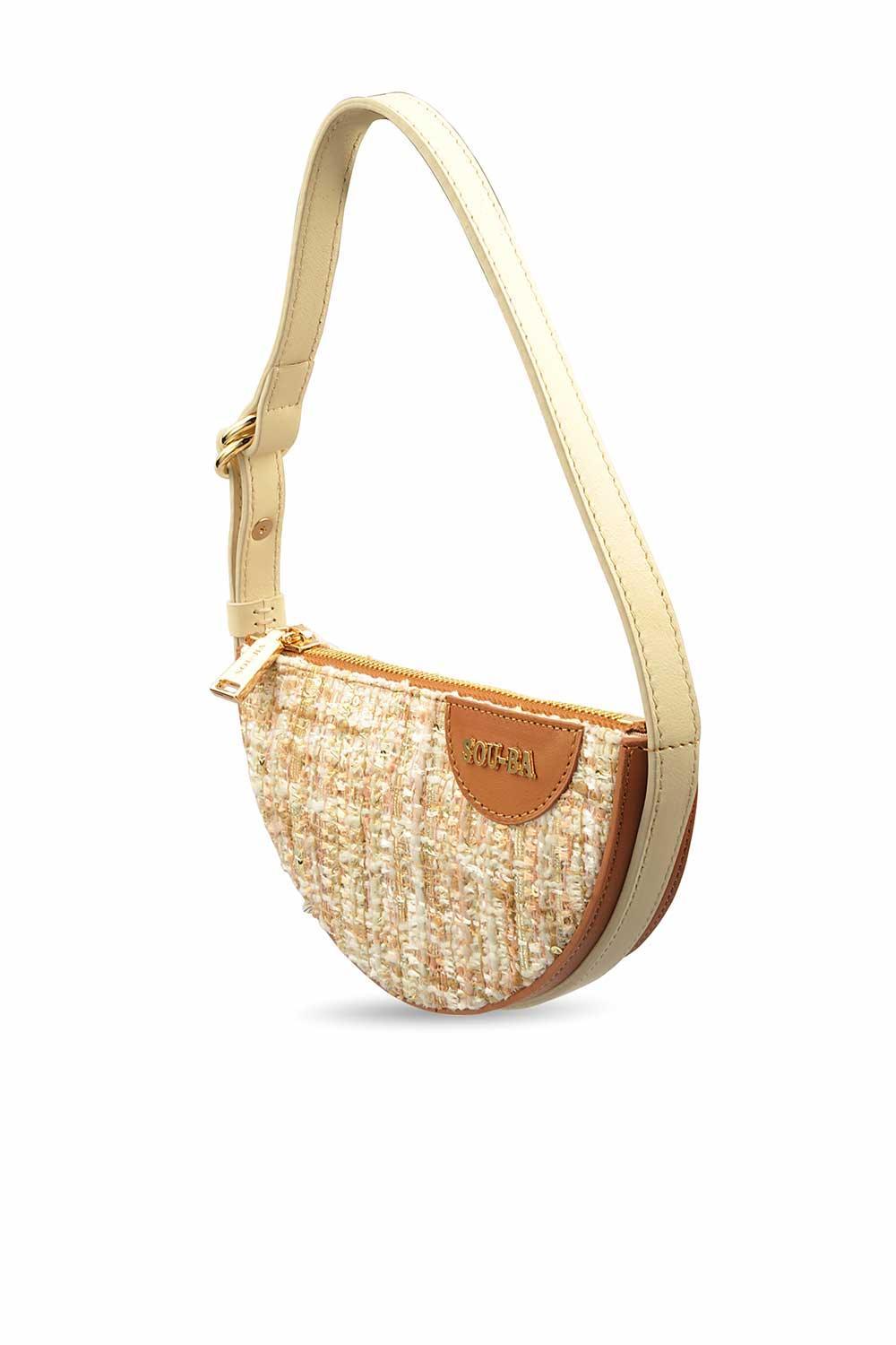 Sou-Ba-Mini Eva - Cream-Omuz Çantası-3-Milagron.com