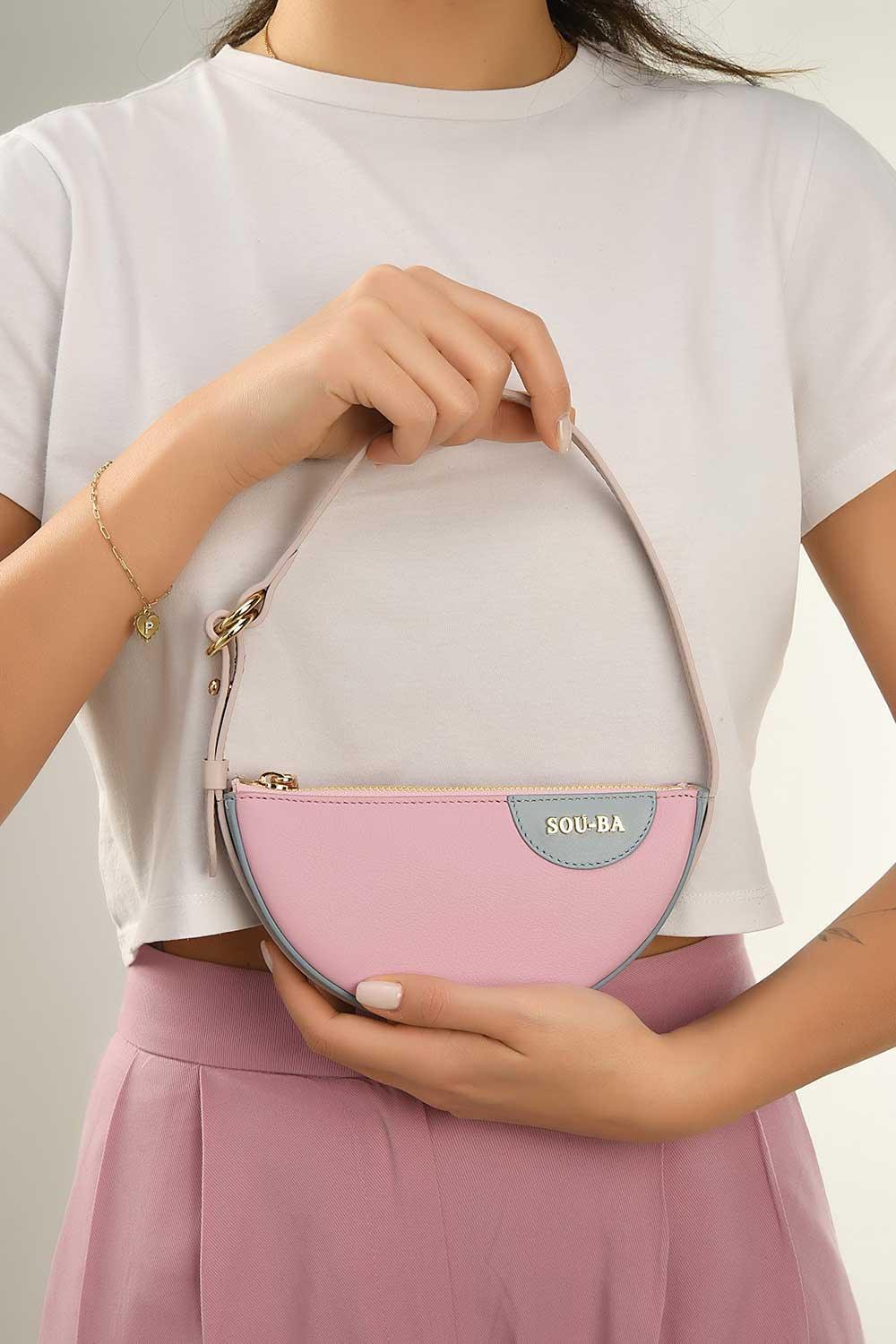 Sou-Ba-Mini Eva - Pastel-Omuz Çantası-5-Milagron.com