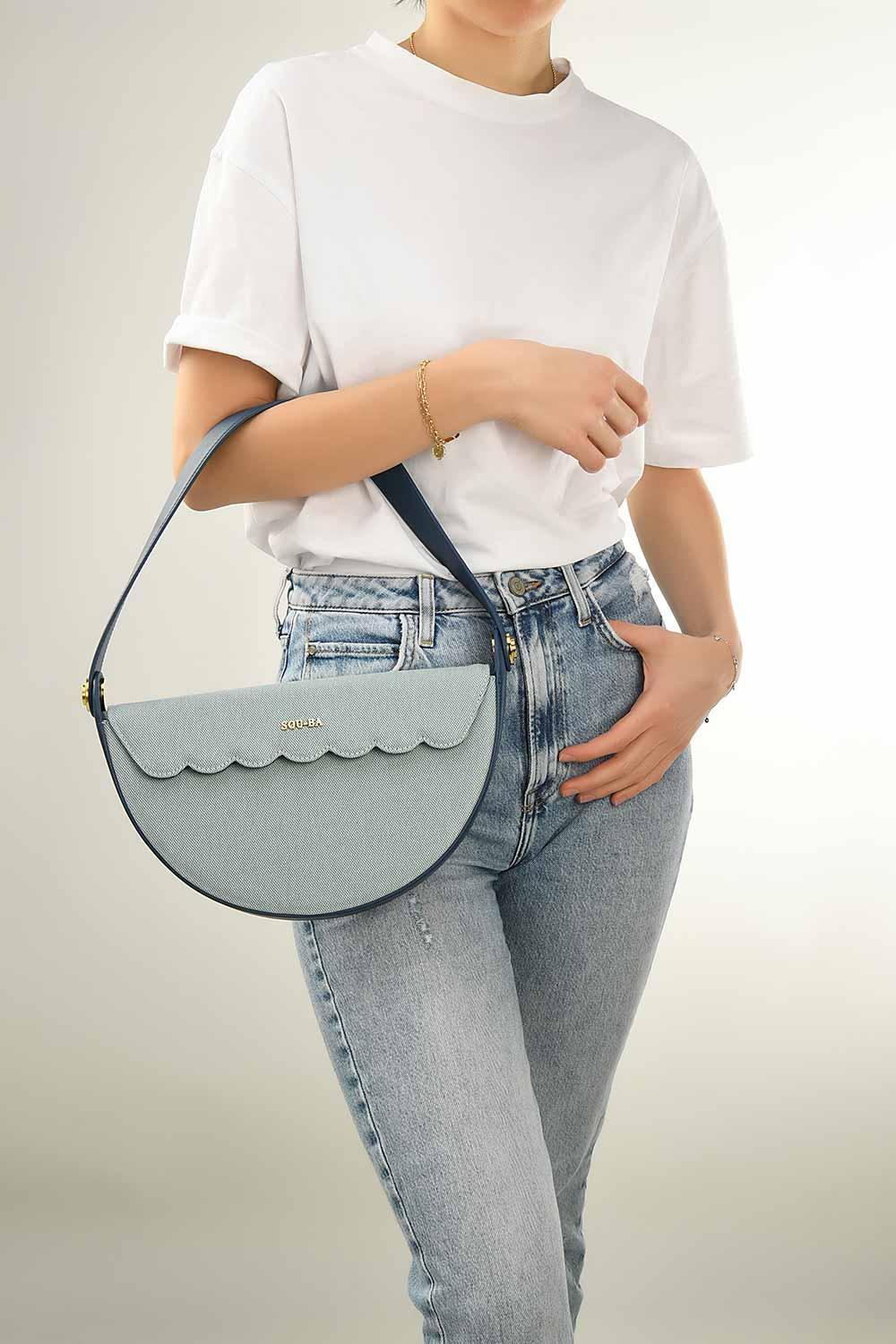 Sou-Ba-Pina - Mavi-Omuz Çantası-4-Milagron.com