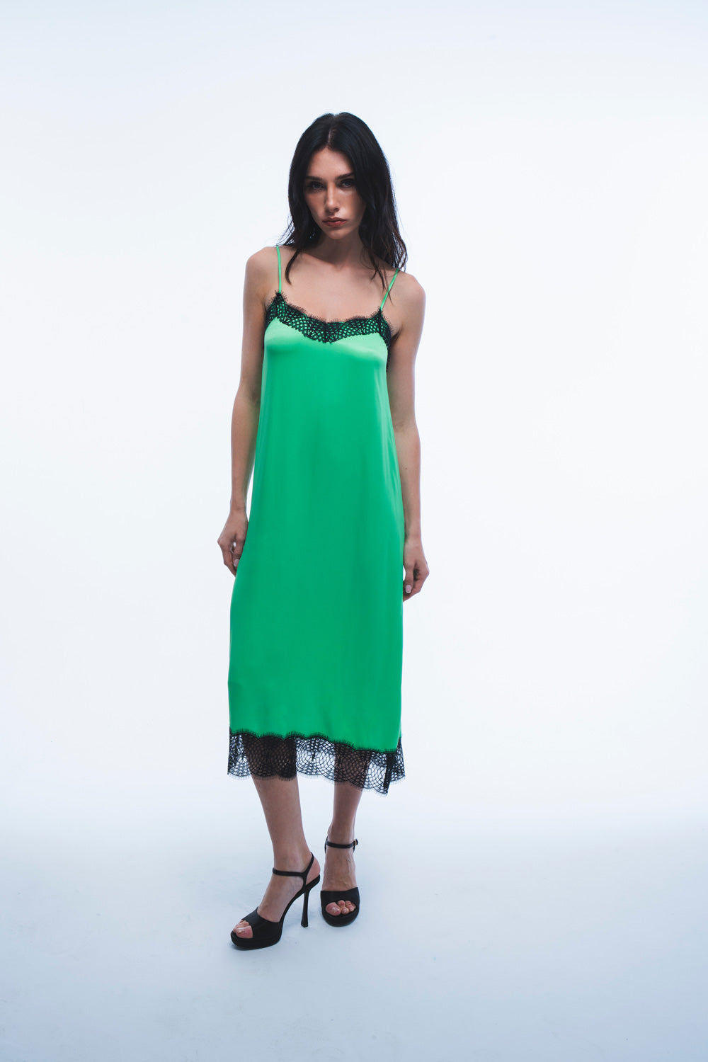 Luna Jade Midi Elbise