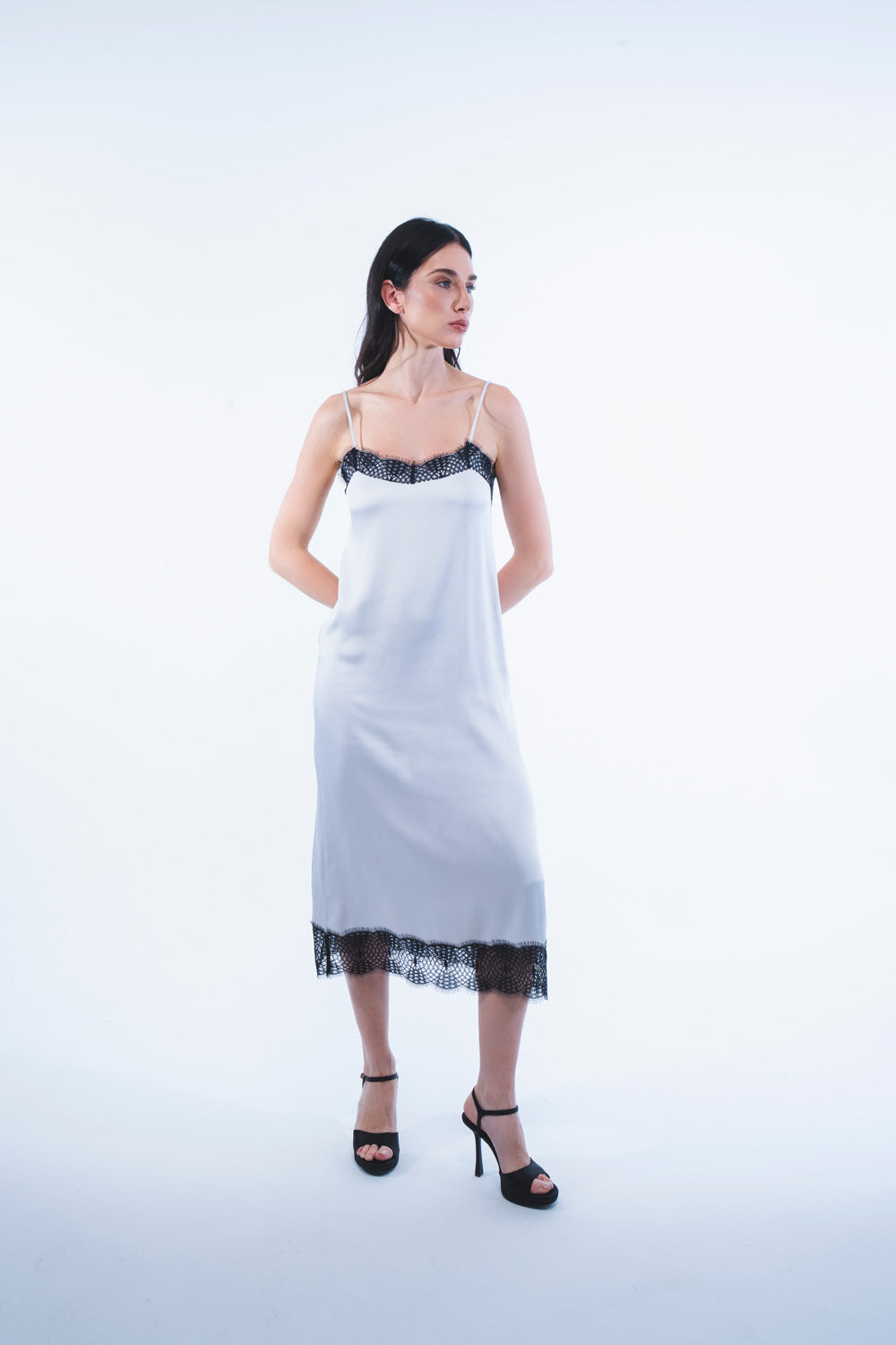 Luna Steel Midi Elbise