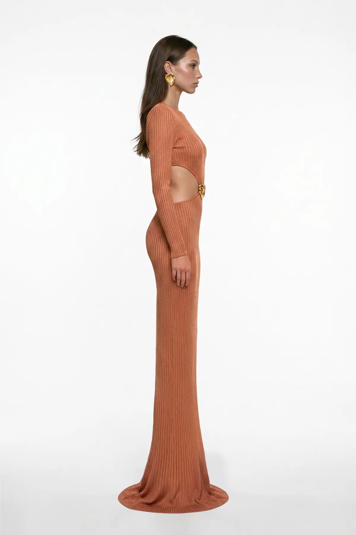 KiRemiT Rengi Cut-Out Detayli Maxi ElbiSe
