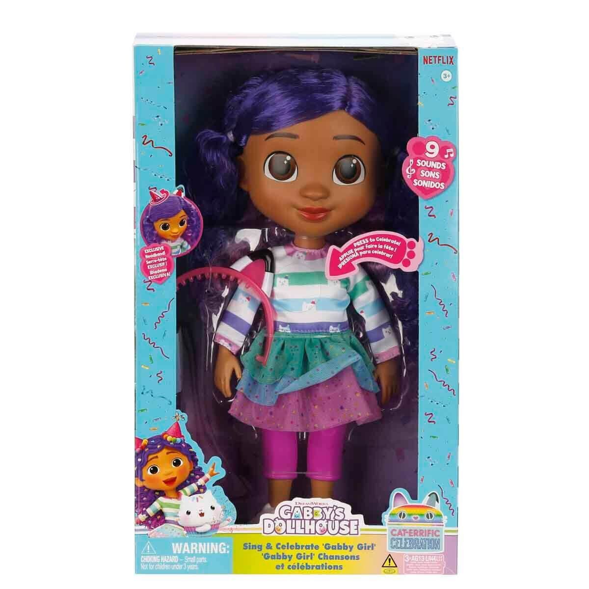 70859 Sun-Spm-FiGür Gabby S Dollhouse Şarki Söyleyen Bebek Sesli 30Cm