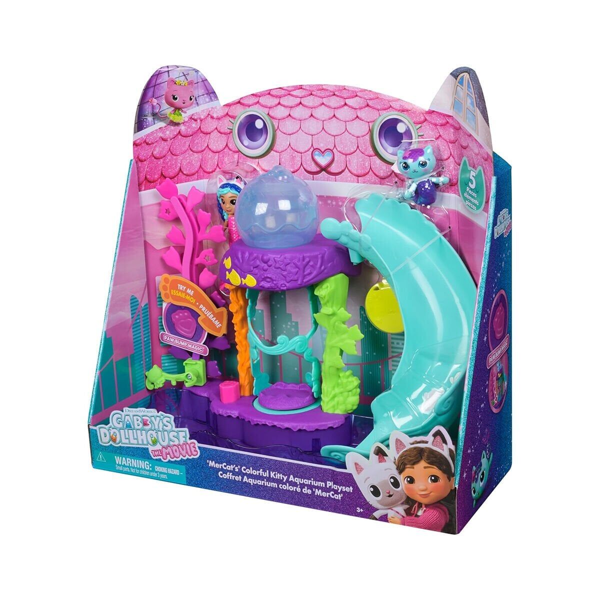 S01009006 Sun-Spm-FiGür Oyun Set Gabby S Dollhouse Renkli Akvaryum 12Prç.