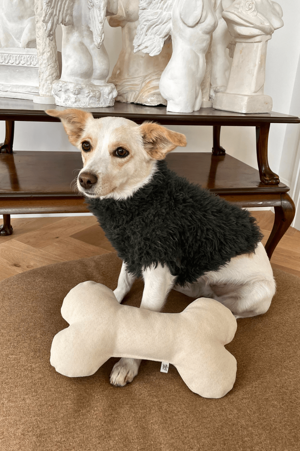 St. Pia-Bone Köpek Yastığı - Milk - Kişiselleştirilebilir-Köpek-3-Milagron.com