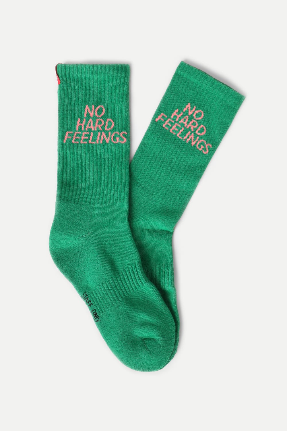 Staff Only-No Hard Feelings Yeşil Organik Pamuk Erkek Spor Çorap-Çorap-2-Milagron.com