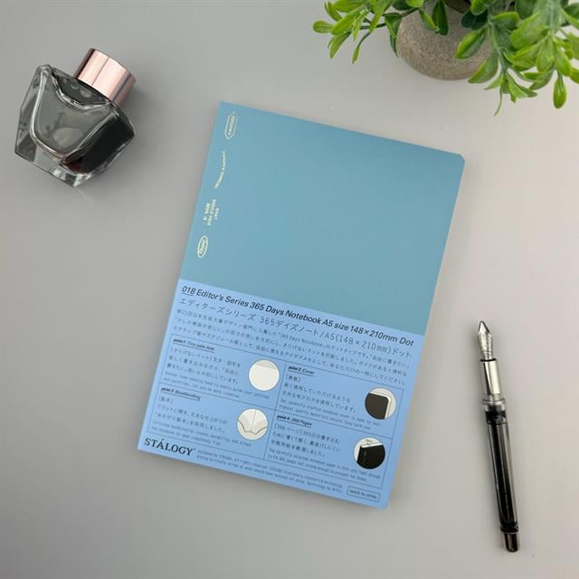 Stalogy-365 Days Notebook 368 Sayfa A5 Blue Noktalı Defter-Defter-5-Milagron.com