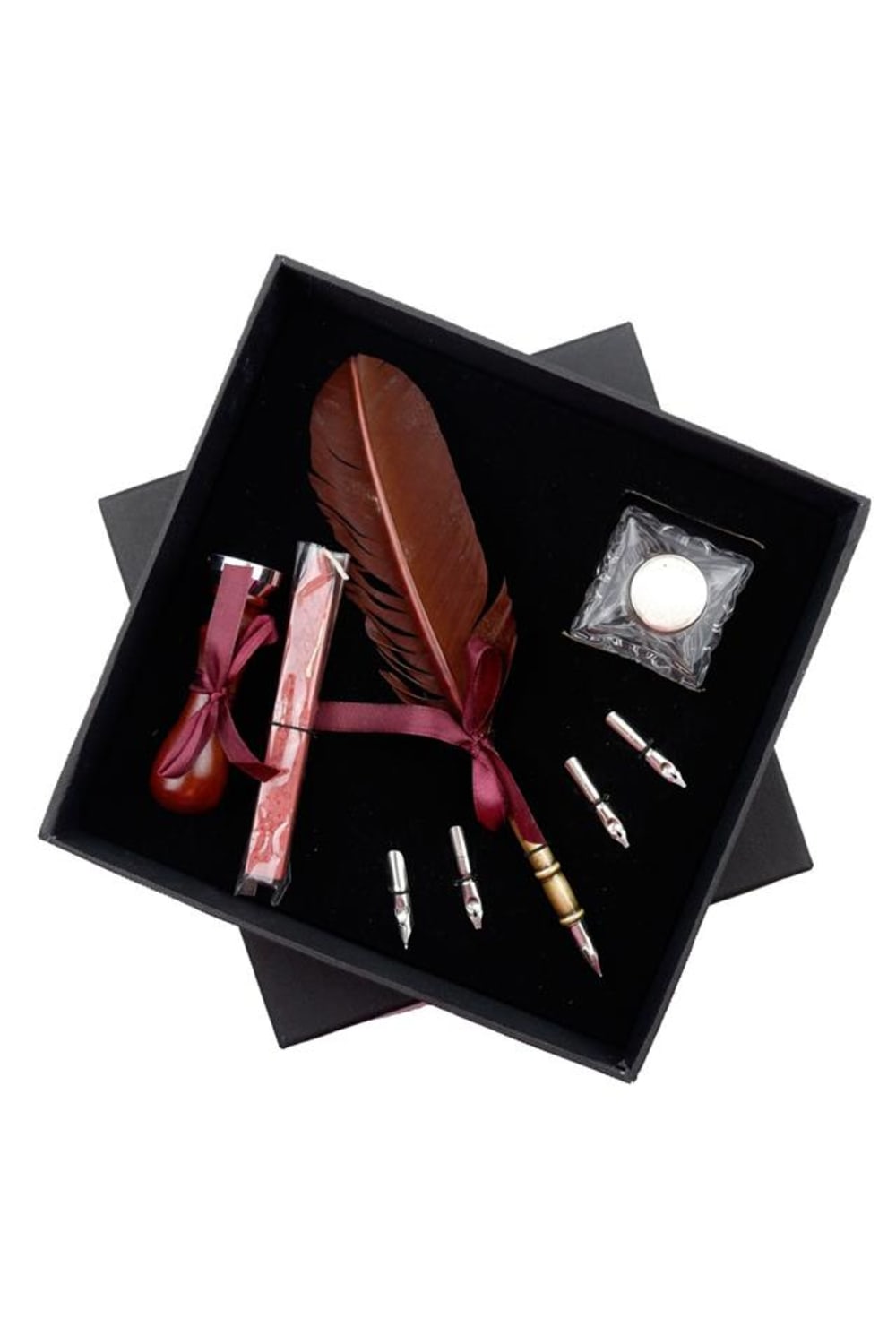 Steelpen-Calligraphy Kristal Şişe Kuş Tüyü Kaligrafi Sk291-Kaligrafi Kalemi-1-Milagron.com