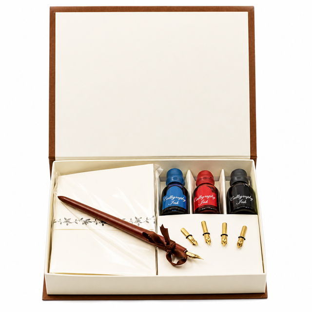 Steelpen Calligraphy Serisi Cs1228 Ahşap Kaligrafi Kalem Seti