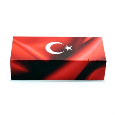 Steelpen-Pearl Serisi 4500 Kırmızı Bayrak Dolma Kalem + Tükenmez Kalem Seti-Tükenmez Kalem-3-Milagron.com