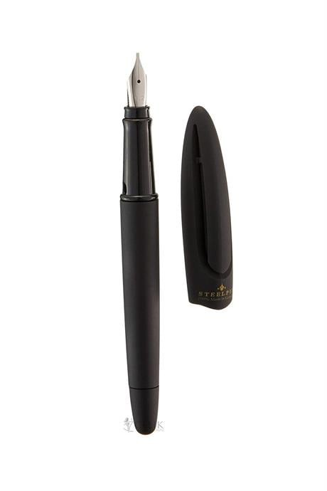 Steelpen-Pearl Serisi Kaligrafi Dolma Kalem 1.2 Uç Matte Black-Dolma Kalem-2-Milagron.com