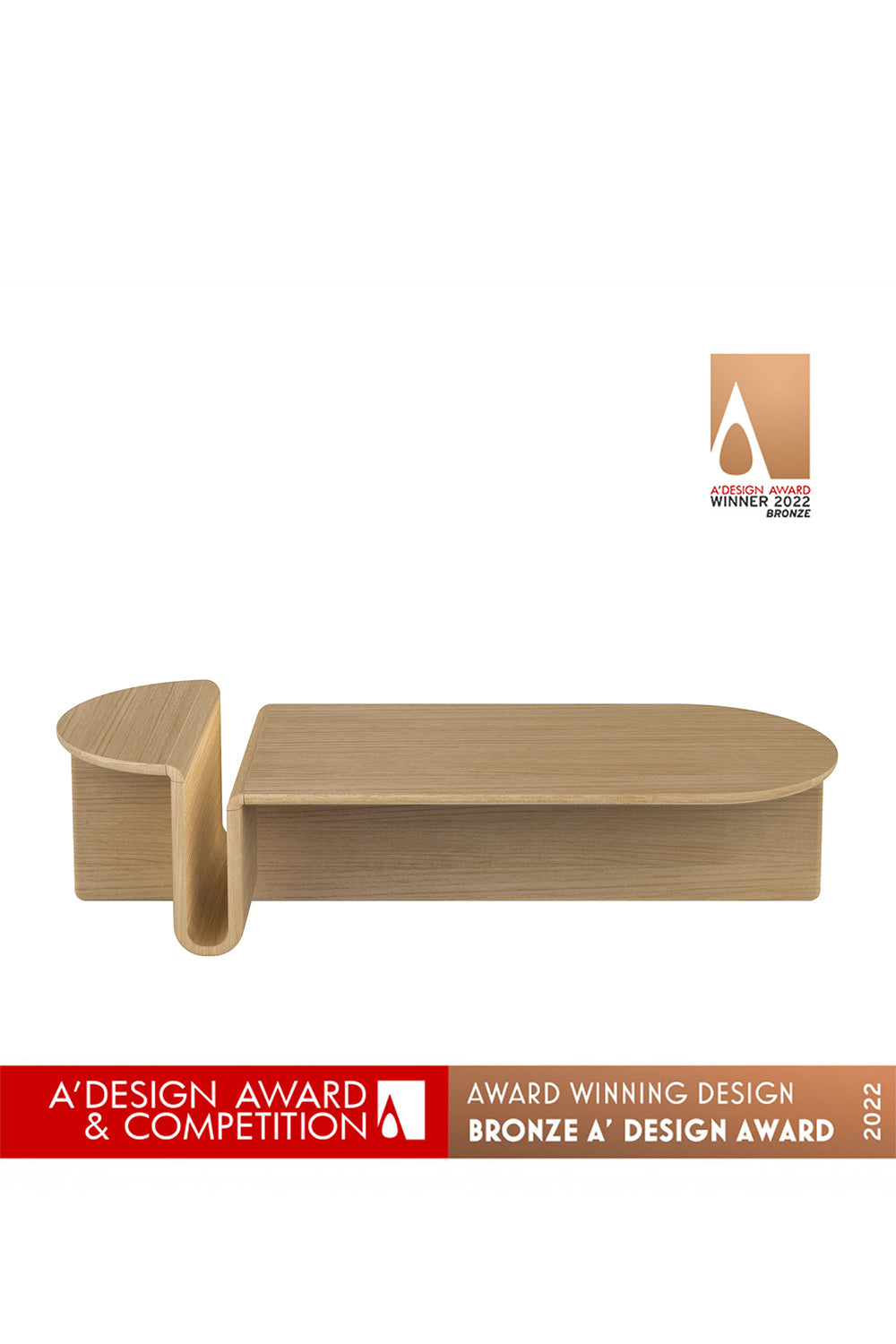 Kanyon Meşe Ahşap Oval Orta Sehpa - 3