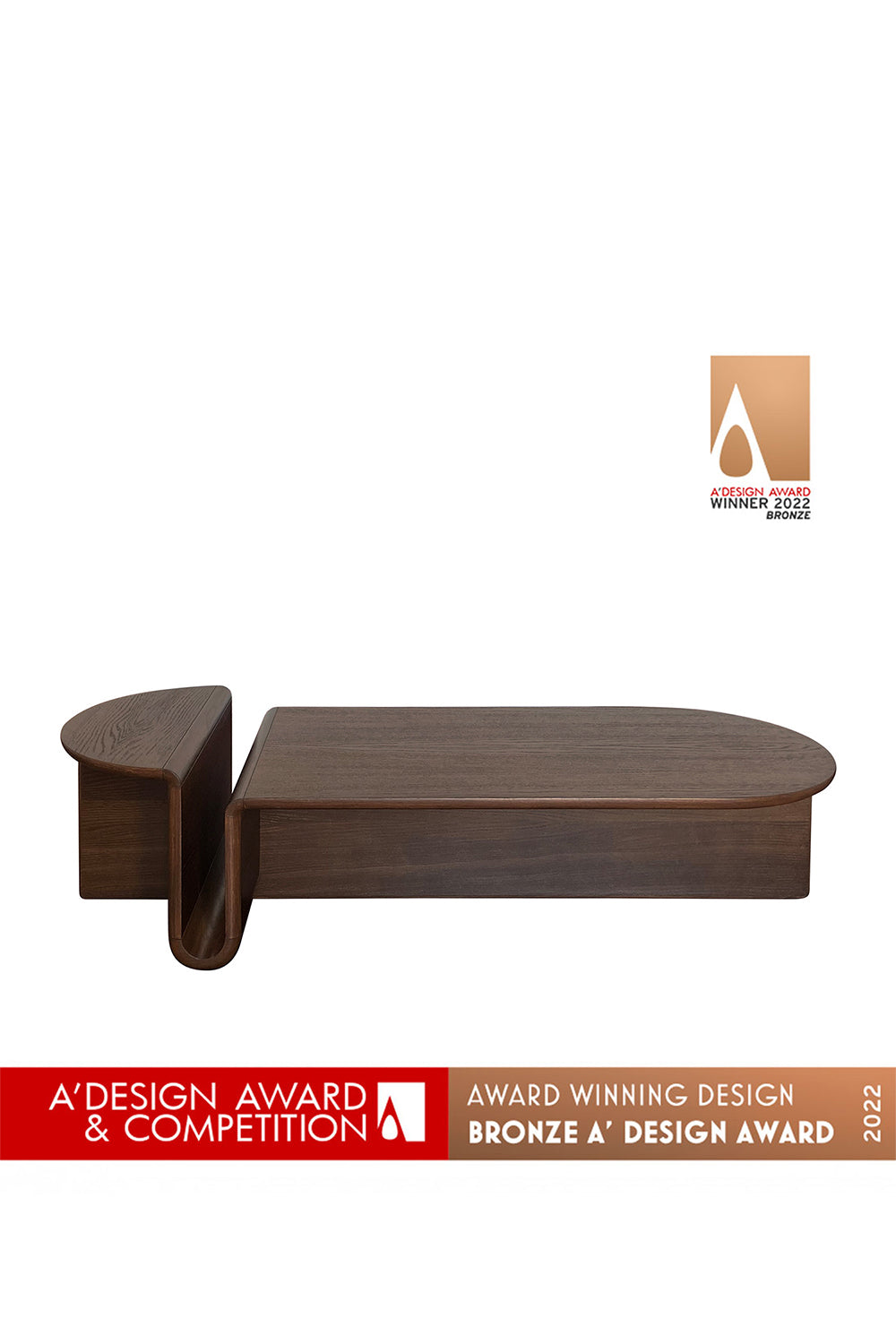 Kanyon Tütsülü Meşe Ahşap Oval Orta Sehpa - 3