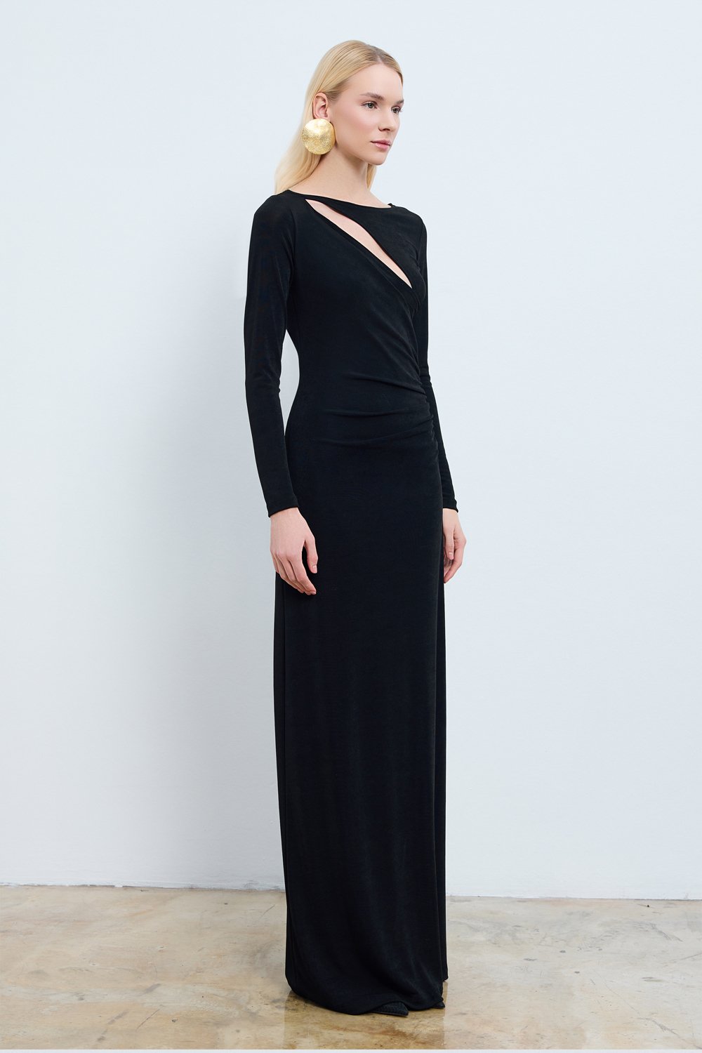 Studio Norn-Alva Cut-out Detaylı Maksi Elbise-Elbise-4-Milagron.com