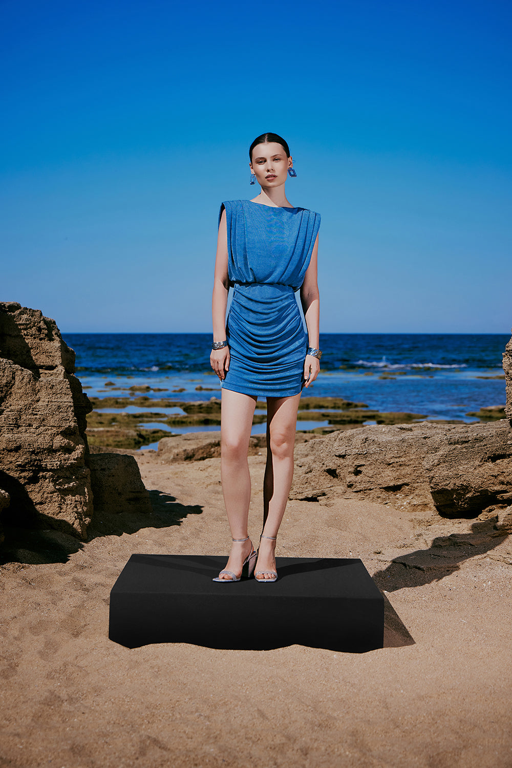 Bris Pleated Mini Dress - 1