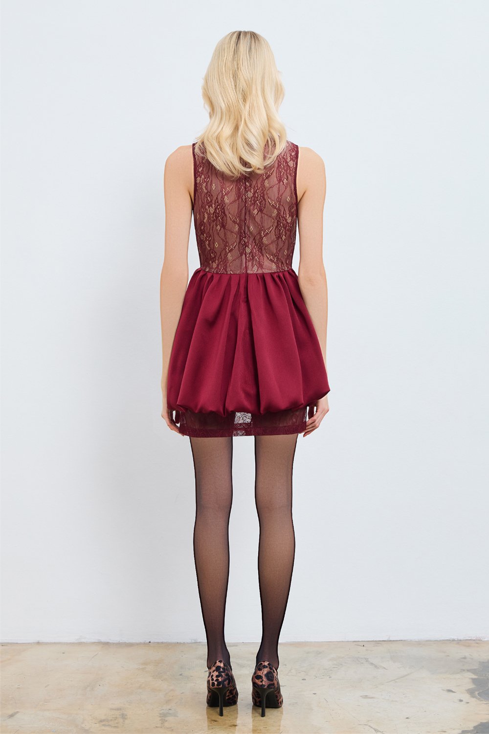 Studio Norn-Elida Mini Balon Elbise-Elbise-5-Milagron.com