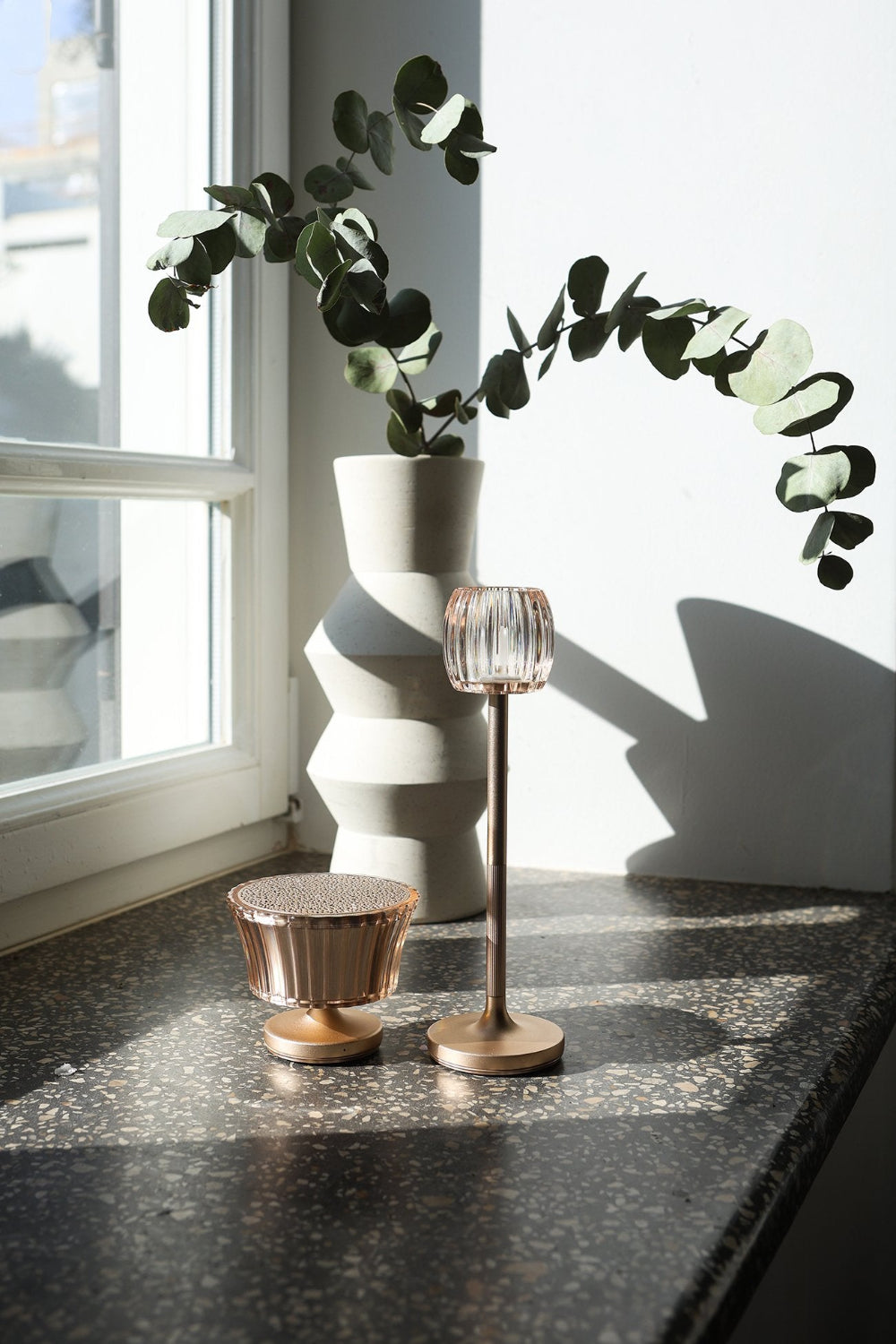 Stylistic-Stylistic Hari Waves Bistro Lamba Gold-Masa Lambası-3-Milagron.com