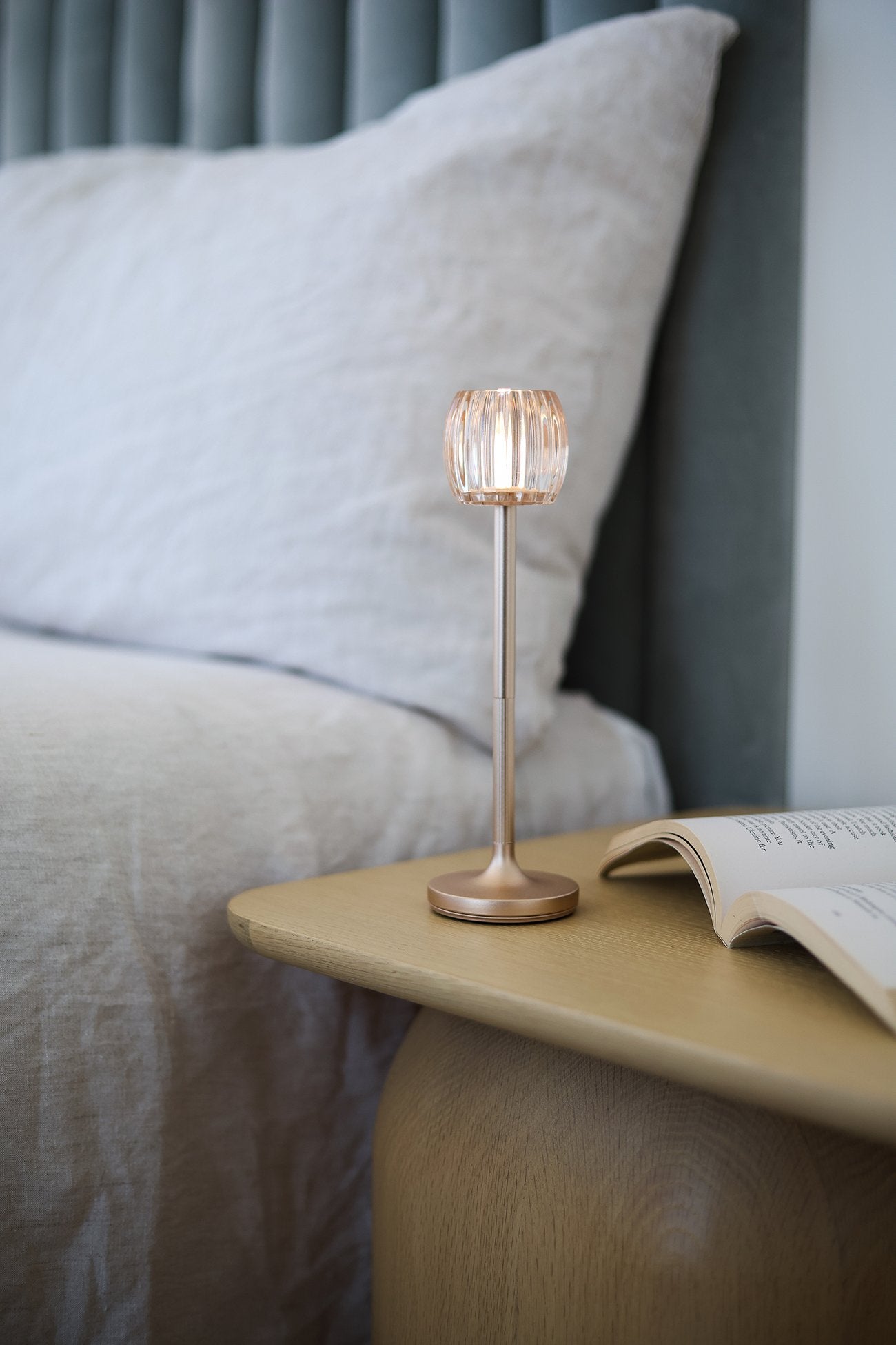 Stylistic-Stylistic Hari Waves Bistro Lamba Gold-Masa Lambası-5-Milagron.com