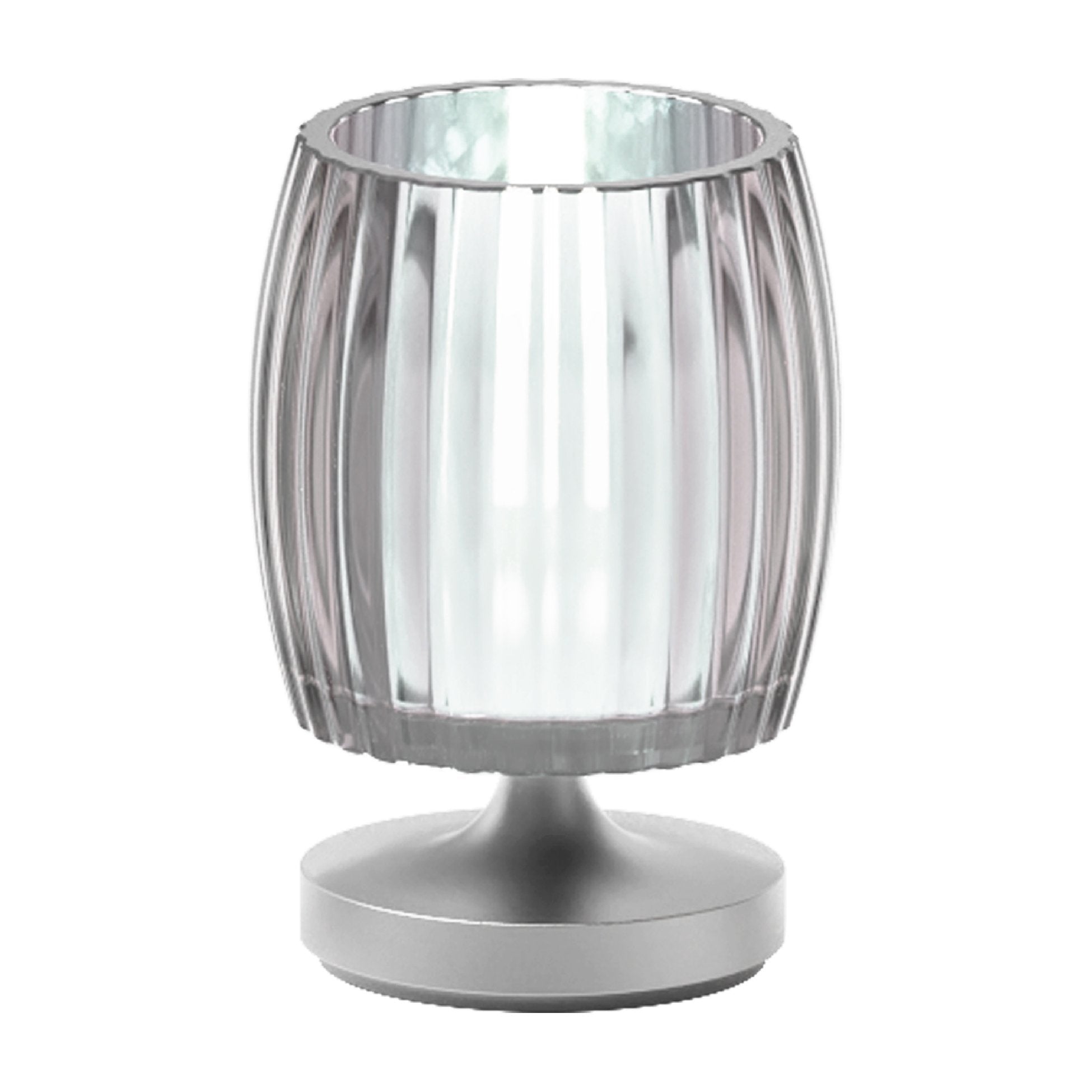 Stylistic-Stylistic Hari Waves Lamba M Gümüş Beyaz-Masa Lambası-4-Milagron.com