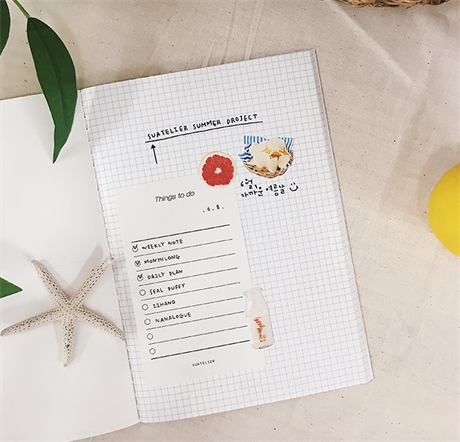 Suatelier-Suatelier Design The Record Of Weekly Haftalık Tarihsiz Defter Beyaz-Defter-5-Milagron.com