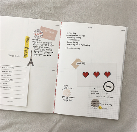 Suatelier-Suatelier Design The Record Of Weekly Haftalık Tarihsiz Defter Siyah-Defter-8-Milagron.com