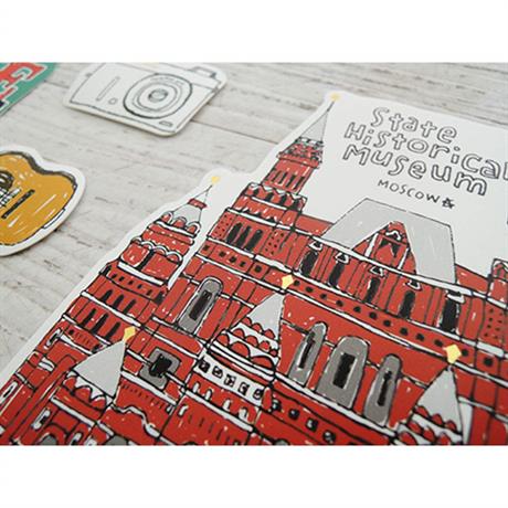 Suatelier-Suatelier Travel Luggage Sticker Pack Valiz Etiket Seti Some Place-Sticker-4-Milagron.com