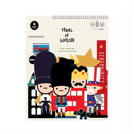 Suatelier-Suatelier Travel Luggage Sticker Pack Valiz Etiket Seti The Toy Soldiers-Sticker-1-Milagron.com
