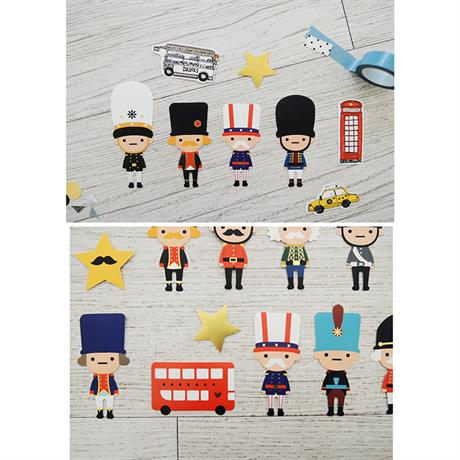 Suatelier-Suatelier Travel Luggage Sticker Pack Valiz Etiket Seti The Toy Soldiers-Sticker-6-Milagron.com