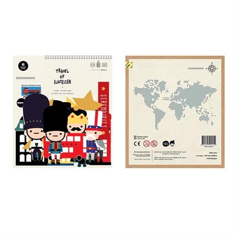 Suatelier-Suatelier Travel Luggage Sticker Pack Valiz Etiket Seti The Toy Soldiers-Sticker-8-Milagron.com