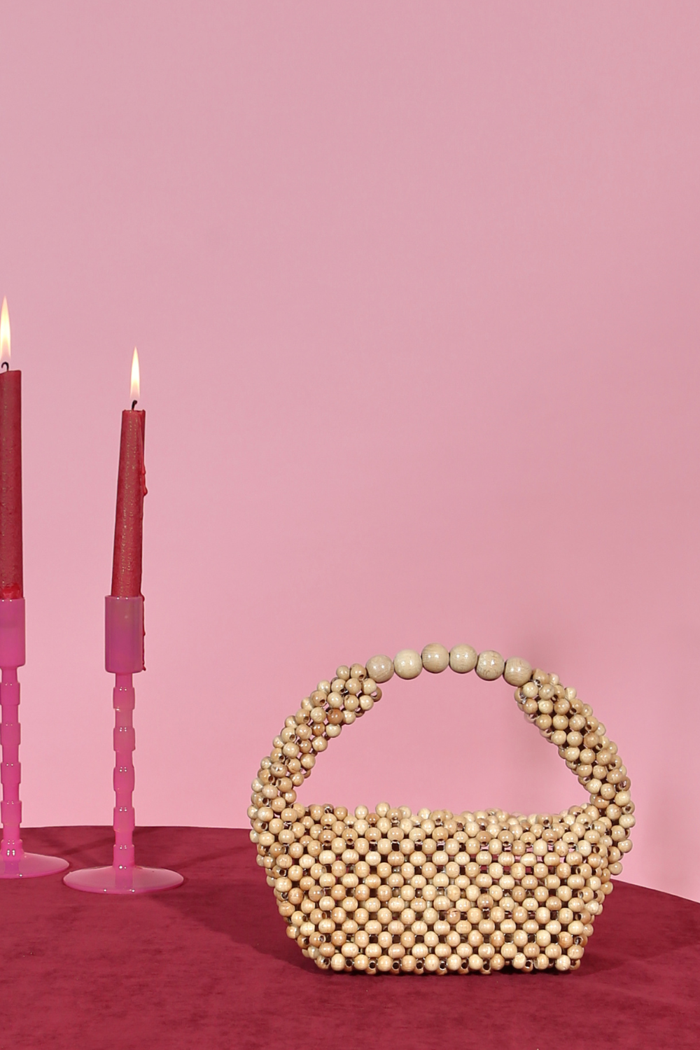 Raya Ahşap Boncuk El Çantası - 2