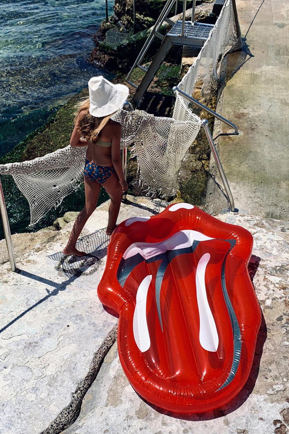 Sunny Life-Deluxe Lie-On Deniz Yatağı Rolling Stones Lips-Deniz Yatağı-4-Milagron.com