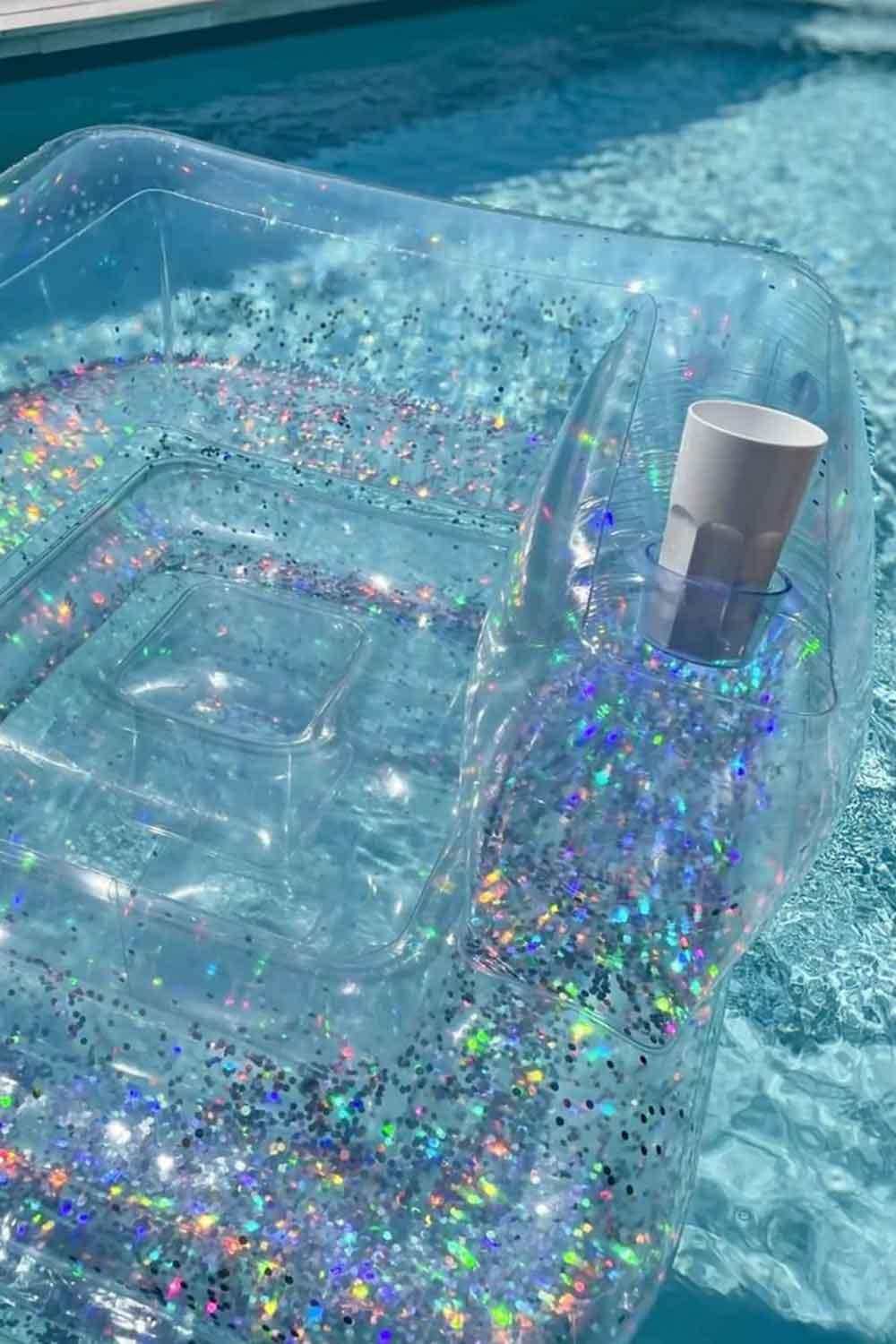 Sunny Life-Inflatable Lilo Glitter Deniz Koltuğu ve Yatağı-Deniz Yatağı-3-Milagron.com