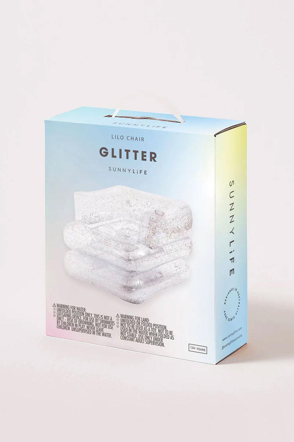 Sunny Life-Inflatable Lilo Glitter Deniz Koltuğu ve Yatağı-Deniz Yatağı-7-Milagron.com