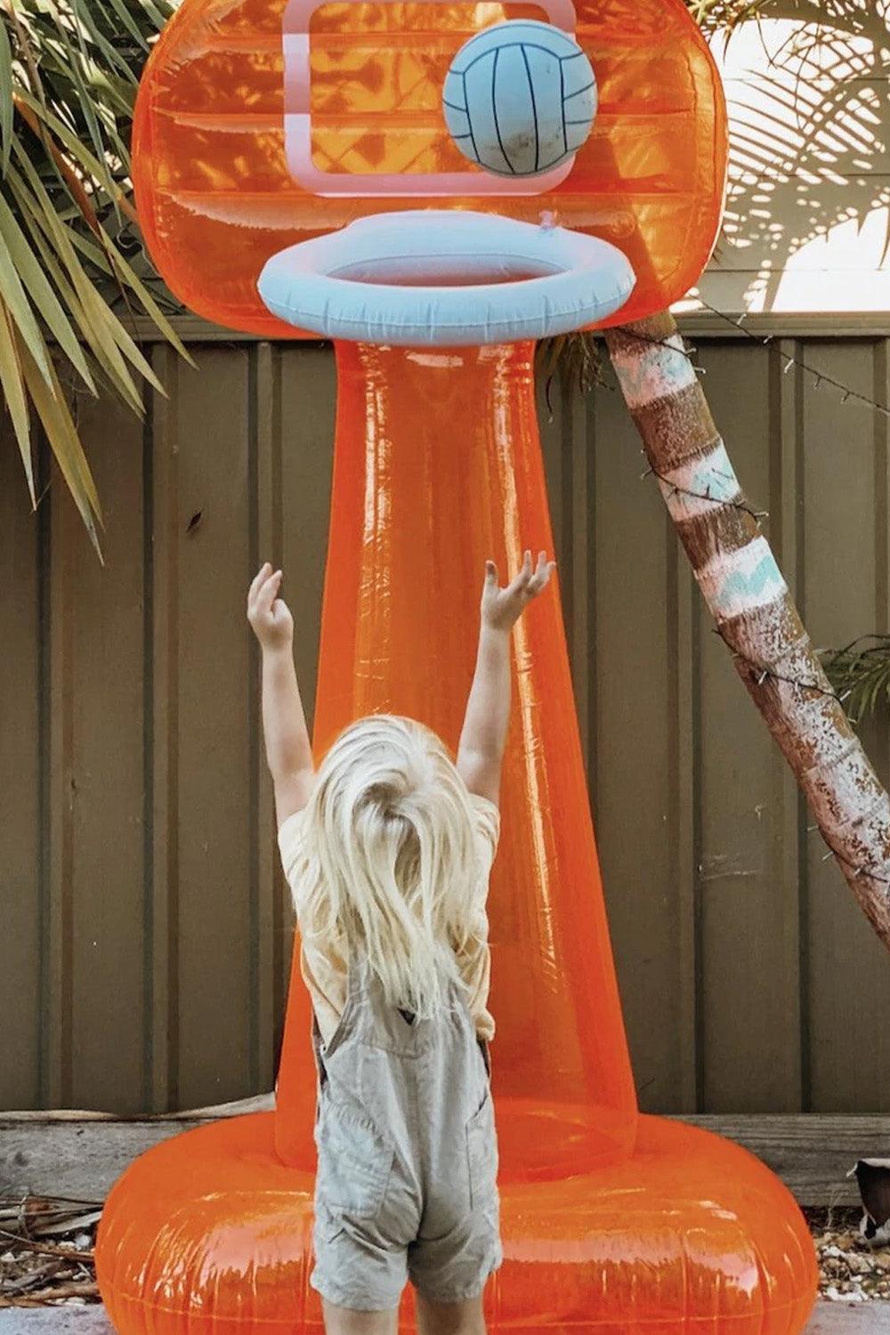 Sunny Life-Şişme Mega Basketball Seti Neon-Pomelo-Deniz Yatağı-1-Milagron.com