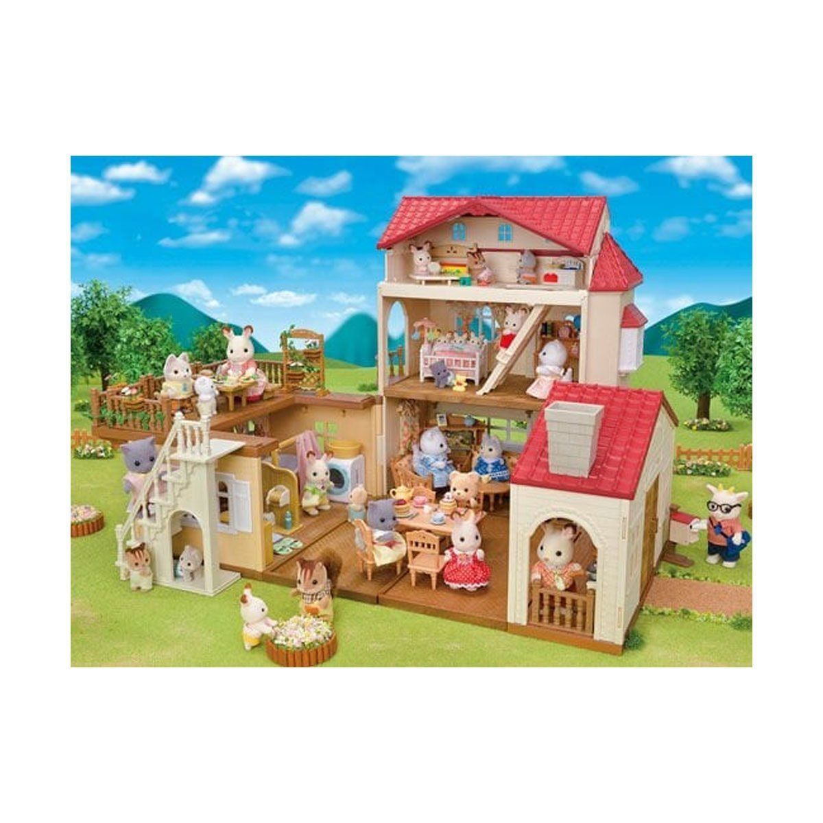 Sylvanian Families-Sylvanian Families Işıklı şehir Evi ( Gizli Oyun Odalı) +3 Yaş-Figür Oyuncaklar-3-Milagron.com