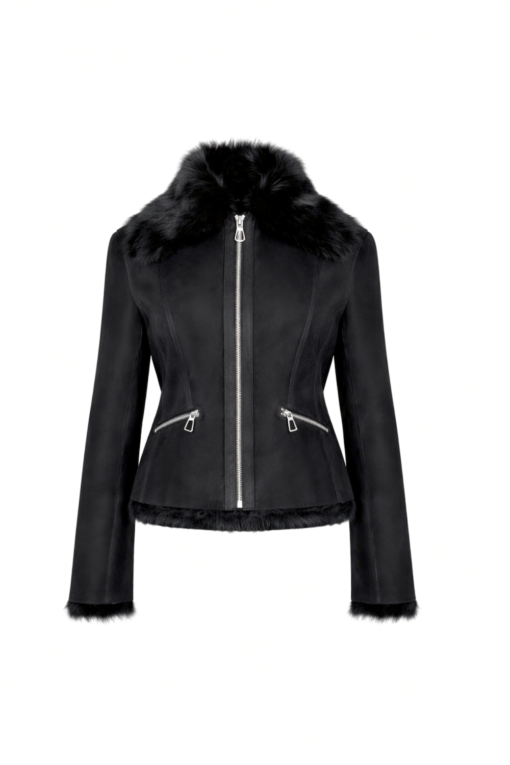 Vanta Suede – Hakiki Kuzu Derisi Tam Kürklü Ceket - 0