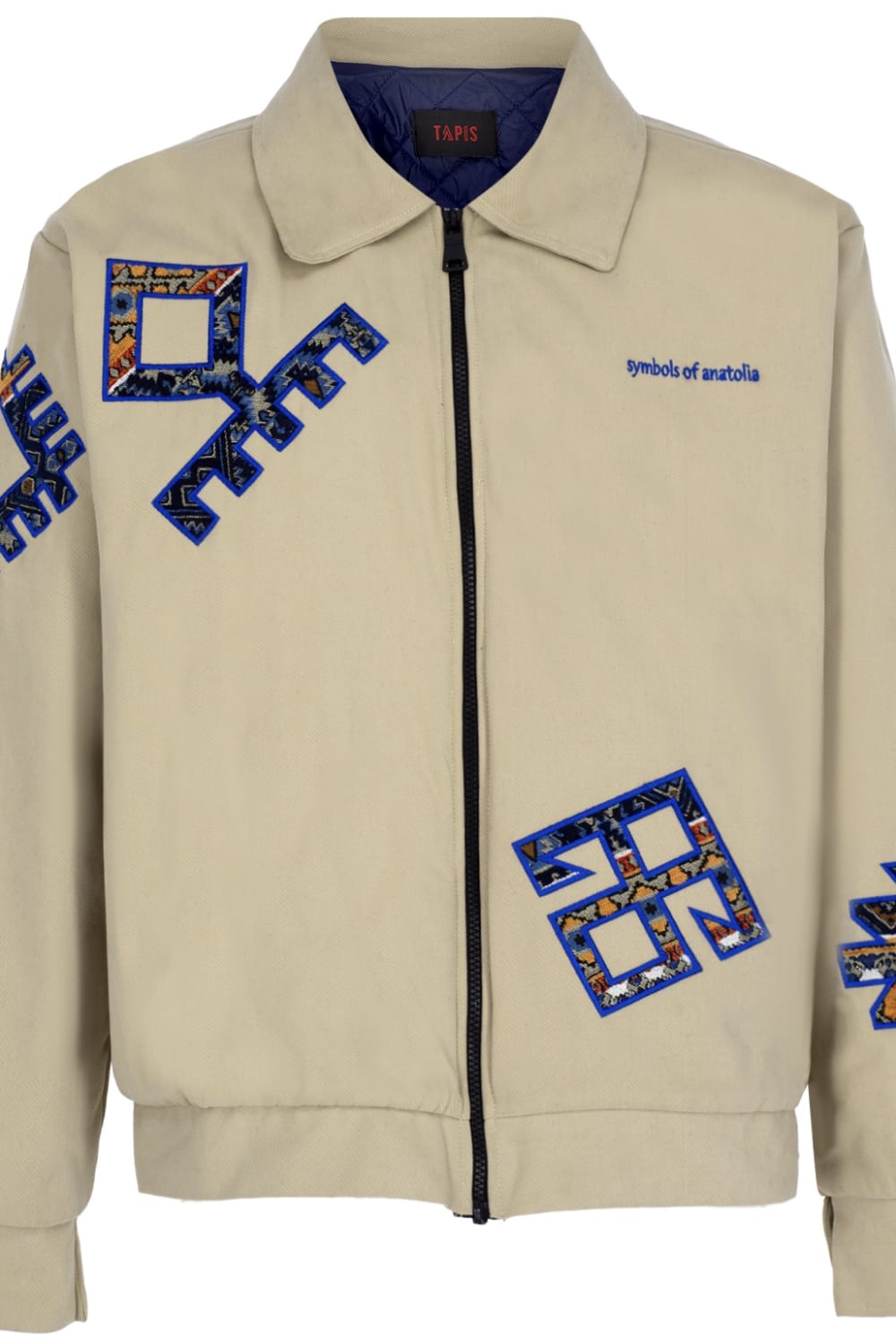 Tapis-Symbols Of Anatolia Beige Jacket-Ceket-1-Milagron.com