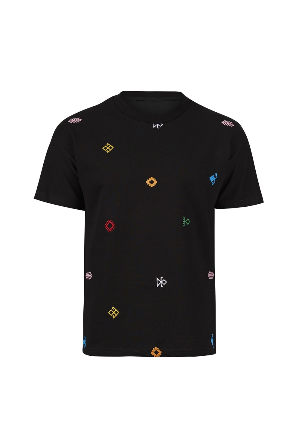 Tapis-Symbols Of Anatolia Oversized Black Tshirt 010-T-Shirts-1-Milagron.com