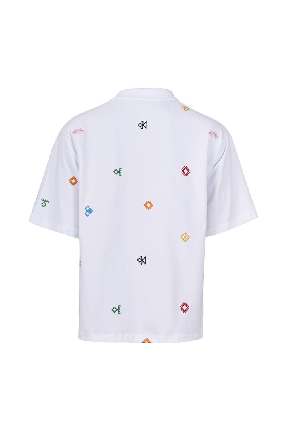 Tapis-Symbols Of Anatolia White Polo-T-Shirts-2-Milagron.com