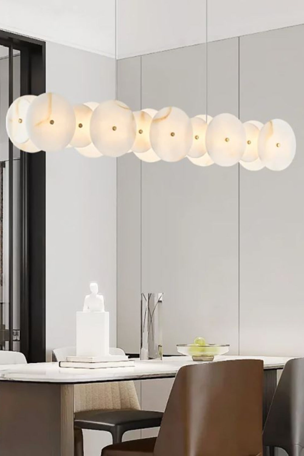 Mermer Daire Sarkıt Avize 1 - 2