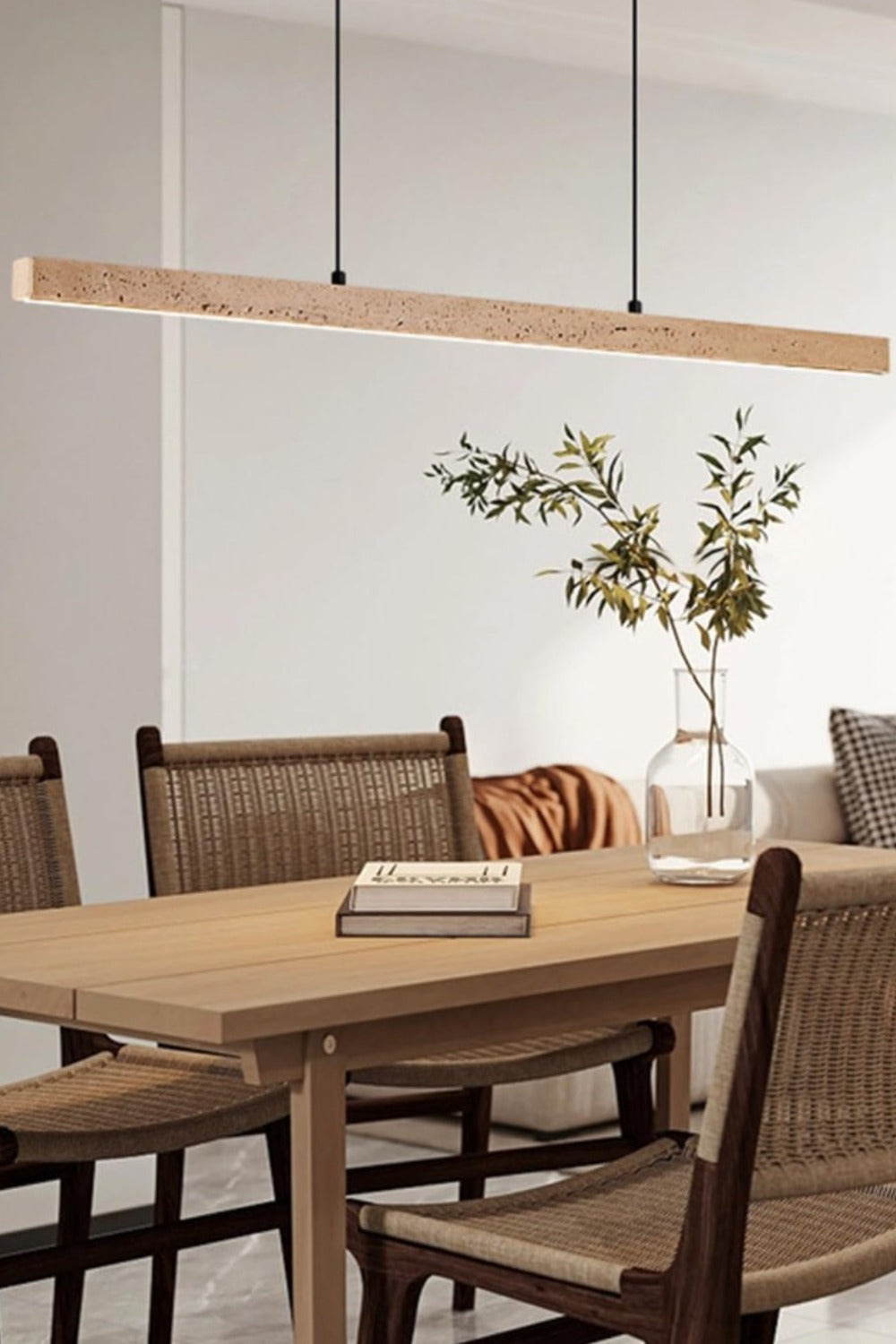 Traverten Tasarım Led Lineer Sarkıt Avize - 2