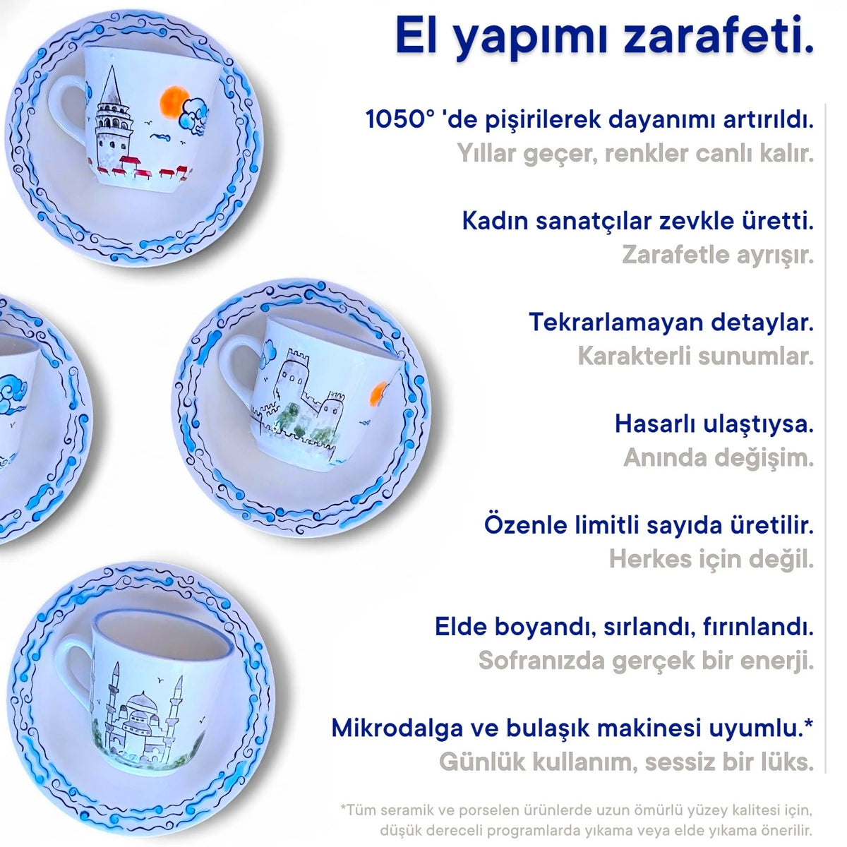 Sultanahmet Ayasofya Fincan Seti - Özel Hediye Kutulu