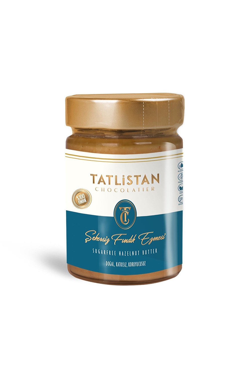 Tatlistan-%100 Fındık Ezmesi - Sekersiz 300 Gr.-Gurme & Organik Ürünler-1-Milagron.com