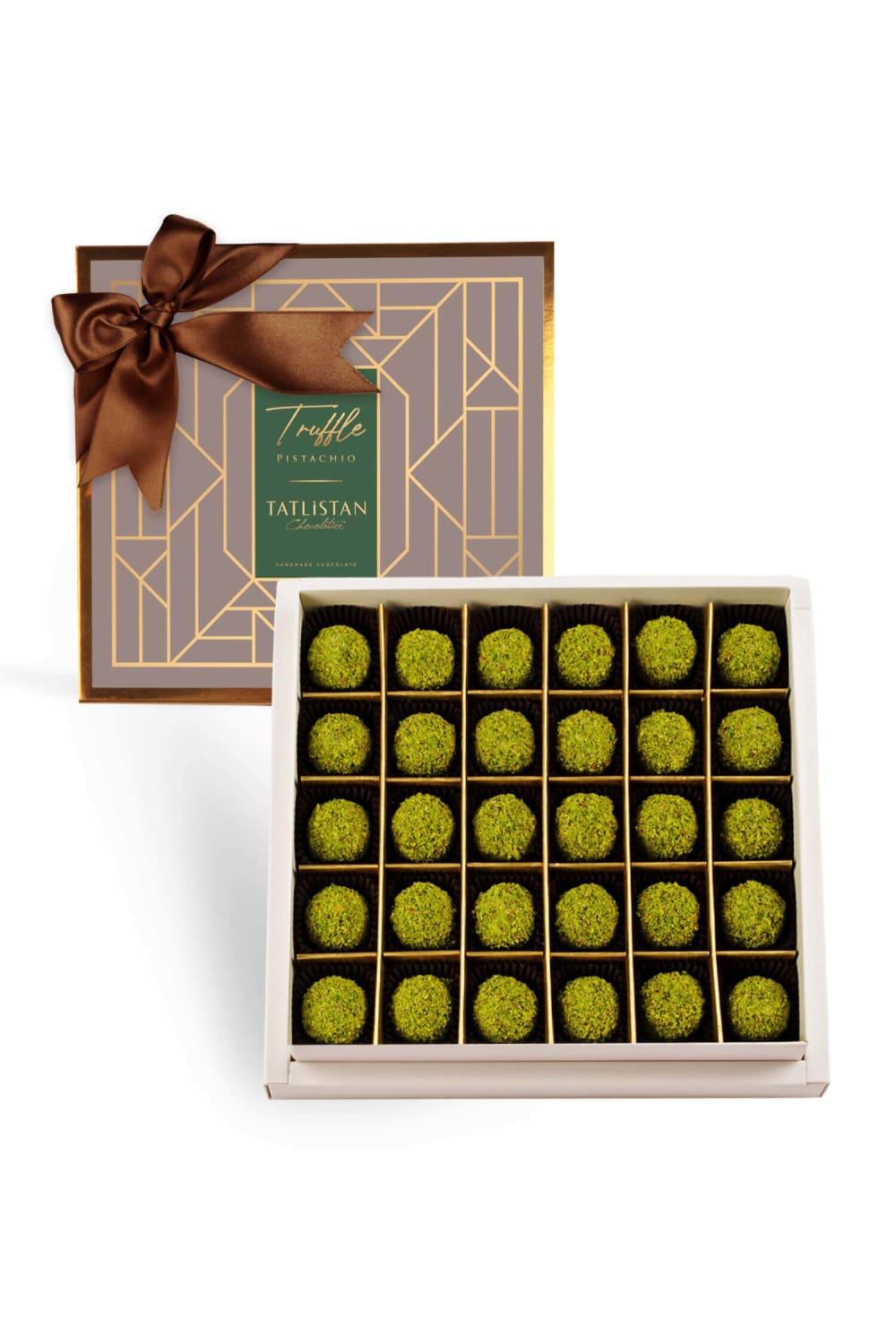 Tatlistan-Antep Fıstıklı Trüf Çikolata 30'lu-Çikolata-1-Milagron.com