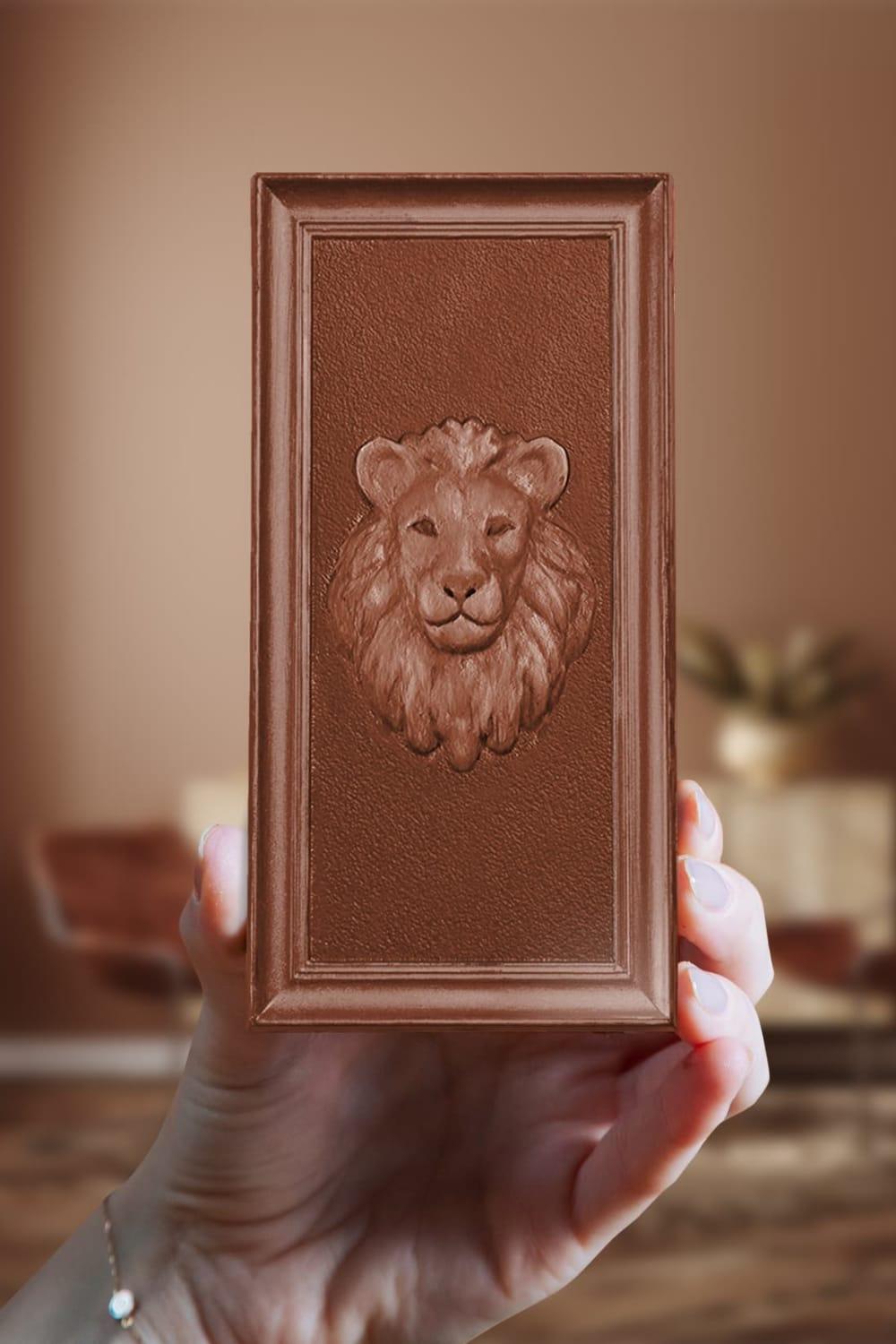 Tatlistan-Aslan Figürlü Sütlü Tablet Çikolata - Çerçeve Serisi-Çikolata-2-Milagron.com