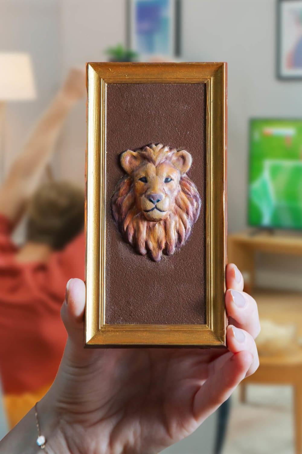 Tatlistan-Aslan Figürlü Tablet Çikolata - Çerçeve Serisi-Çikolata-2-Milagron.com