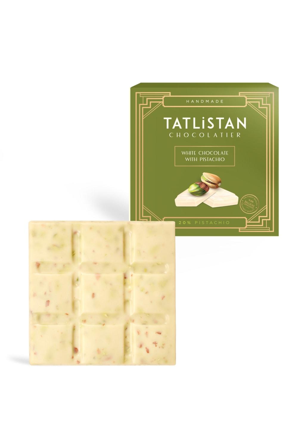 Tatlistan-Fıstıklı Beyaz Kare Tablet Çikolata-Çikolata-1-Milagron.com