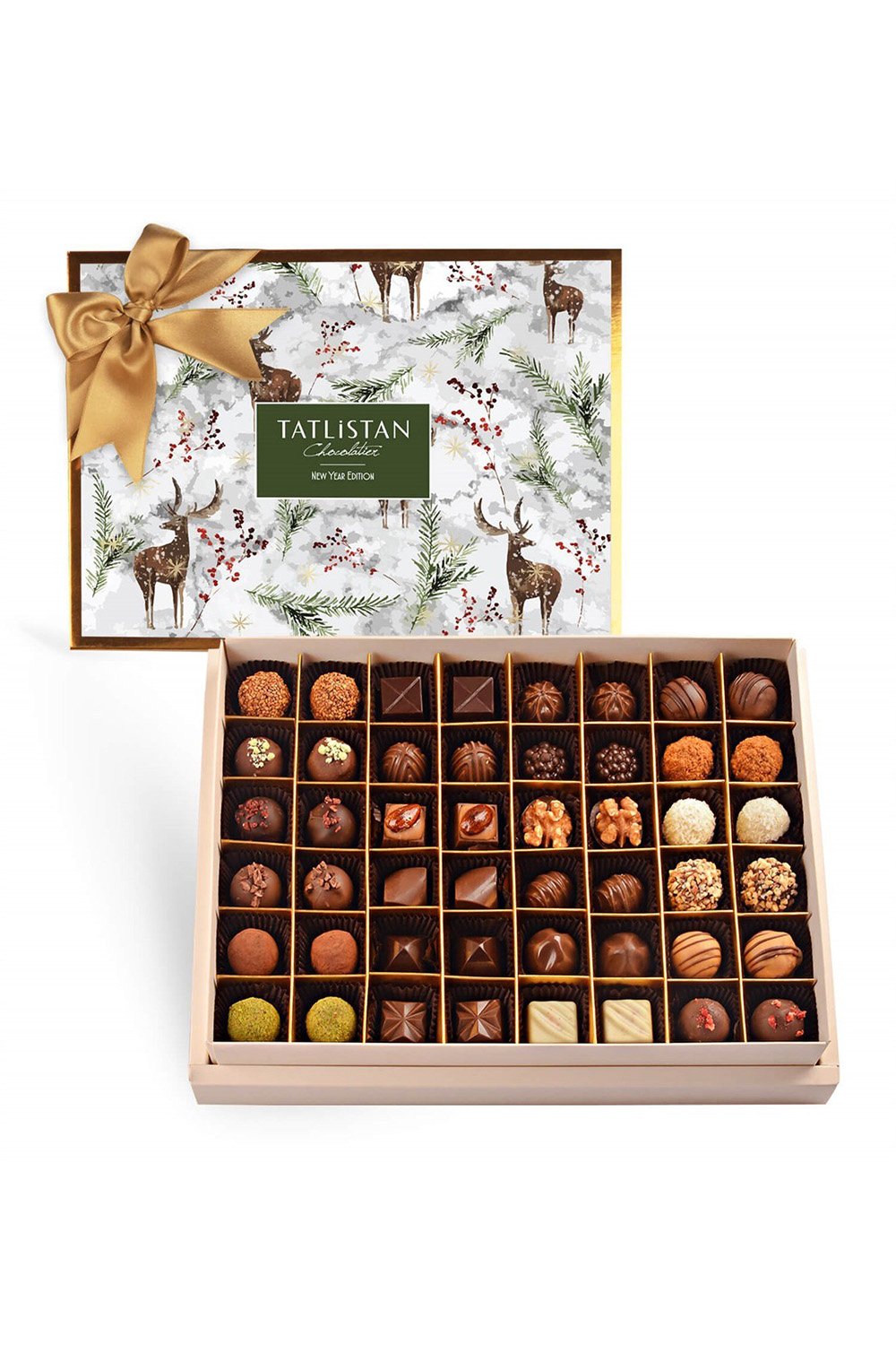 Tatlistan-Geyik Ve Kokinalar 24 Çeşitli Artisan Ve Trüf Çikolata 48'li-Çikolata-1-Milagron.com